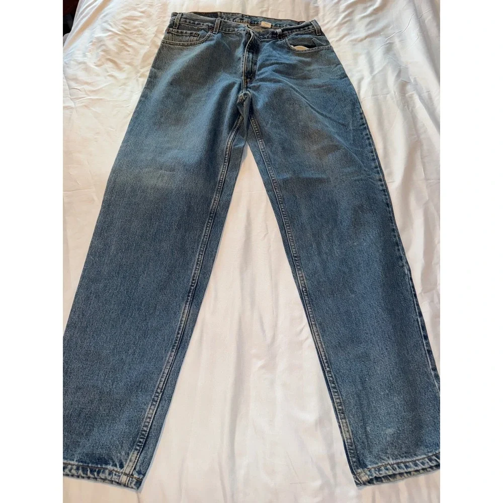 Vintage Levis 560 Comfort Fit Jeans Paper Tag 36x36 Medium Wash Blue Tapered Leg